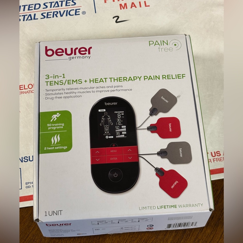 Beurer EM59  3-in-1 Tens/Ems + Heat Therapy Pain Relief